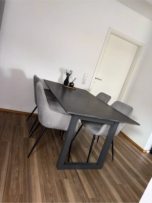 Esstisch Ausziehbar 160x90cm 200cm Grau Anthrazit 