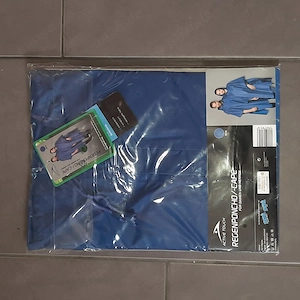 Regencape   Regenponcho, blau, Einheitsgröße, neu & OVP