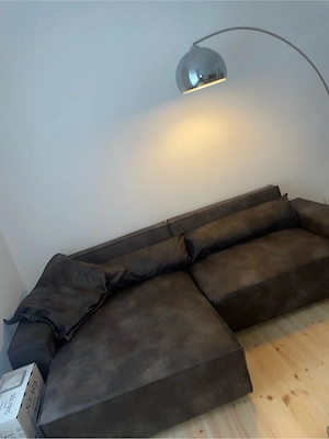 Couch in Lederoptik 
