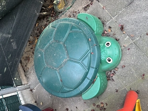 Sandkasten Schildkröte grün