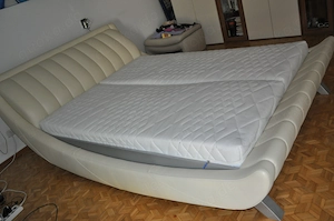 Hülsta 180x200x90cm Schlaf Zimmer Bett Leder Doppel Bett Polster Design Luxus Hotel. Sehr Schön!!!!