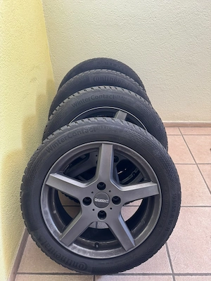 4 Winterreifen auf Alufelge Continental WinterContact TS 870 195 55 R 16 87H