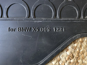 GLEDRING Kofferraum Schutzmatte für BMW X5 - schwarz - 1,10x0,99