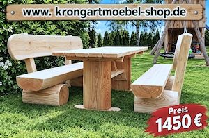 Gartenmöbel aus Lärche. Krongartmöbel.