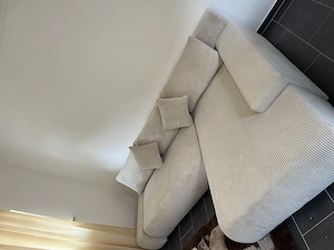 Fast neues Ecksofa in Cremeweiß   2 Monate alt