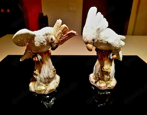 Meissen Porzellan Kakadu Pärchen 
