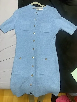 zara strick kleid gr M 