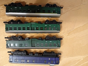 Dampflokomotive Spur N mit Wagons. .. Analog..Lock kaum gelaufen..