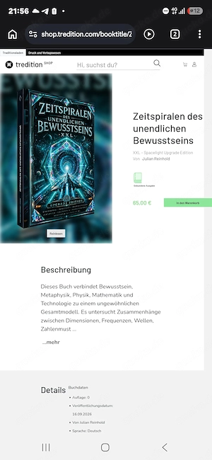 Zeitspiralen des unendlichen Bewusstseins 