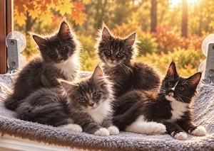 Wunderschöne Maine-Coon-Kater mit Stammbaum