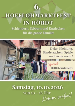 Dorf Flohmarkt Basar mit Kinder Rallye 10.10.2026 in 76771 Hördt