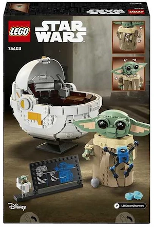 LEGO Star Wars 75403 Grogu mit Schwebewagen