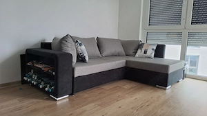 Ecksofa mit Bettfunktion & Federkern   8 Monate alt   neuwertig   450   VB