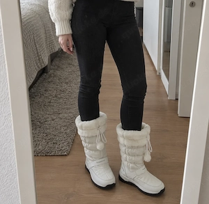 Damen - Stiefel, Fell gefüttert, weiß, Gr. 39, KangaROOS