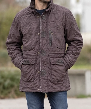 Vintage Herrenjacke Jacke Winterjacke Outdoorjacke Gr. 46 48 bzw. ca. Gr. S bordeaux weinrot