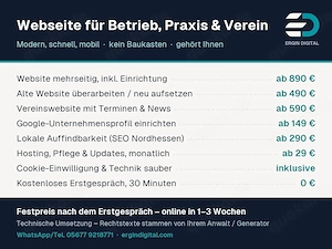 Webseite für Ihr Unternehmen - Erstellung, Pflege, Technik | Calden & Kassel