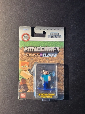 Minecraft Steve Iron Pickaxe Nano Metalfigs   Die-Cast-Figur   Fi