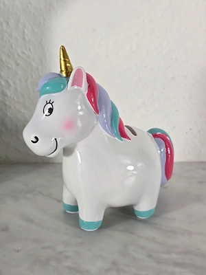 Porzellan-Spardose Einhorn   Unicorn Coin Bank   Figur   Geschenk