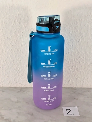 Sport-Trinkflasche 1,5 l   Motivationsflasche   Water Bottle   BP