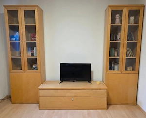 IKEA Wohnwand   Schrankkombination mit Vitrinen & TV-Bank