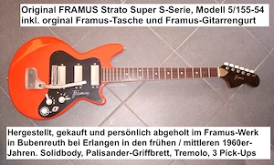 FRAMUS Strato Super S-Serie, Modell 5 155-54 inkl.original Tasche, Gurt, komplett im Originalzustand