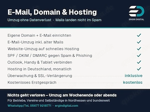 E-Mail & Hosting umziehen - ohne Datenverlust, ohne Spam-Ordner, ohne Ausfall