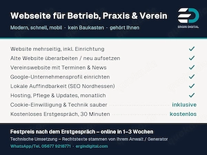 Webseite für Ihr Unternehmen - Erstellung, Pflege, Technik | Calden & Kassel