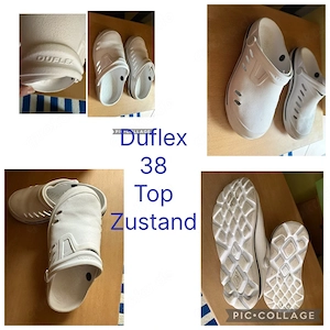 duflex crocks 38 unisex weiss 