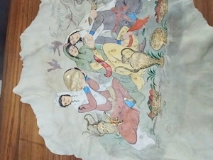 Leder Gemälde 