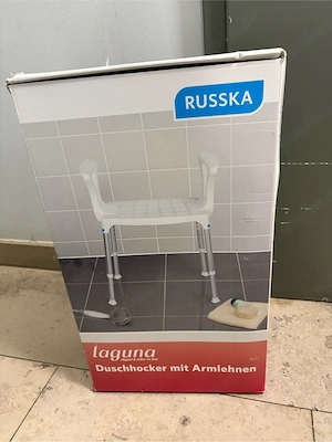 russka laguna duschhocker mit armlehnen