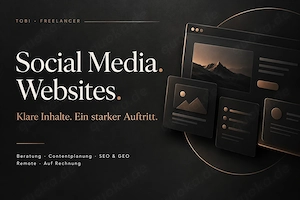 Social Media & Websites   Beratung, Contentplanung, SEO