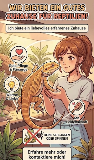 Biete liebevolles & erfahrenes Für-immer-Zuhause für Reptilien     