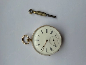 Antik damen taschenuhr gold 18k