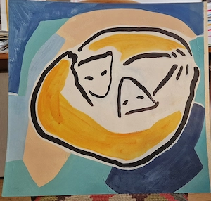 Grönländische Kunst & Kultur   Original von Bodil Petersen und historisches T kak-Teatret-Plakat