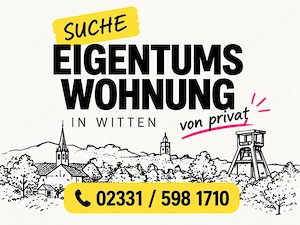 Wohnung zum Kauf in Witten gesucht
