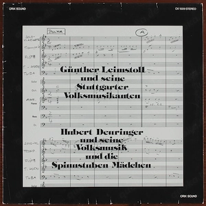 Günther Leimstoll & Hubert Deuringer - Polka Vinyl 1978 - OX 1009