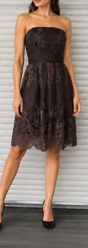 Marie Lund Damen Party Cocktail Abend Spitzen Kleid Gr 36 S Top Zustand