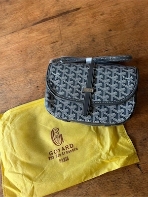 Umhängetasche im Goyard-Design grau