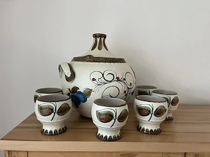 7teiliges Bowle Set Keramik
