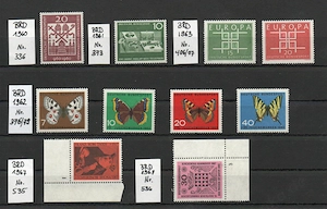 Briefmarken Bundesrepublik Deutschland (BRD) ab 1960 postfrisch