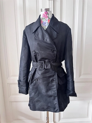 Schwarzer Trenchcoat von Virmani, 38