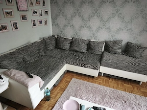 Verschenke Couch mit Hocker 