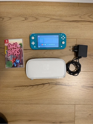 Nintendo Switch Lite + Gang Beasts + Tasche