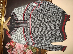 Vintage Pullover Norwegermuster Gr.46