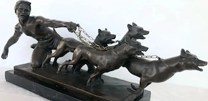 Bronze Figur XXL mit Signatur 