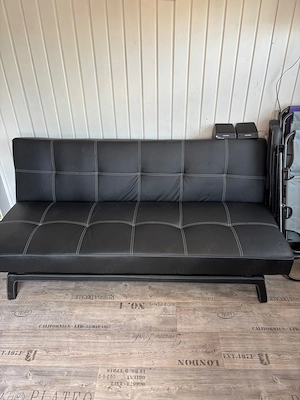 Leder (Kunstleder) Moderene Klappcouch ca 180x90 offen105