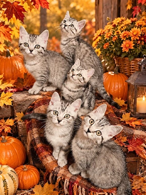 BKH Whiskaskitten silver tabby classic