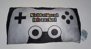 Kissen  Plüschkissen  Controller   Zocken   von  sheepworld  -  Neu