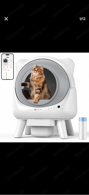 automatische Katzentoilette 1 Tag alt 