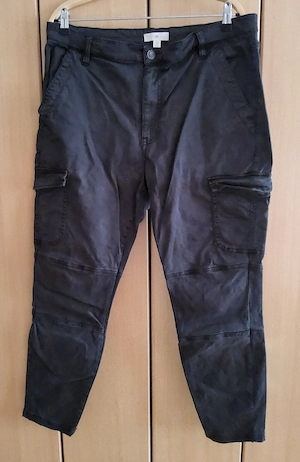 Cargo Hose  -  H&M  -  stretch -  Gr. 48  -  M - schwarz